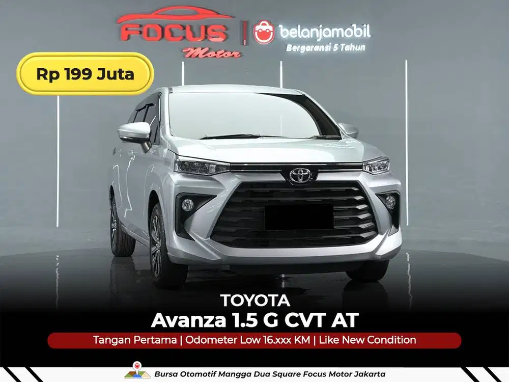 [ GARANSI 5THN KM 16RB ] Toyota Avanza 1.5 G CVT AT 2023/2024/2025