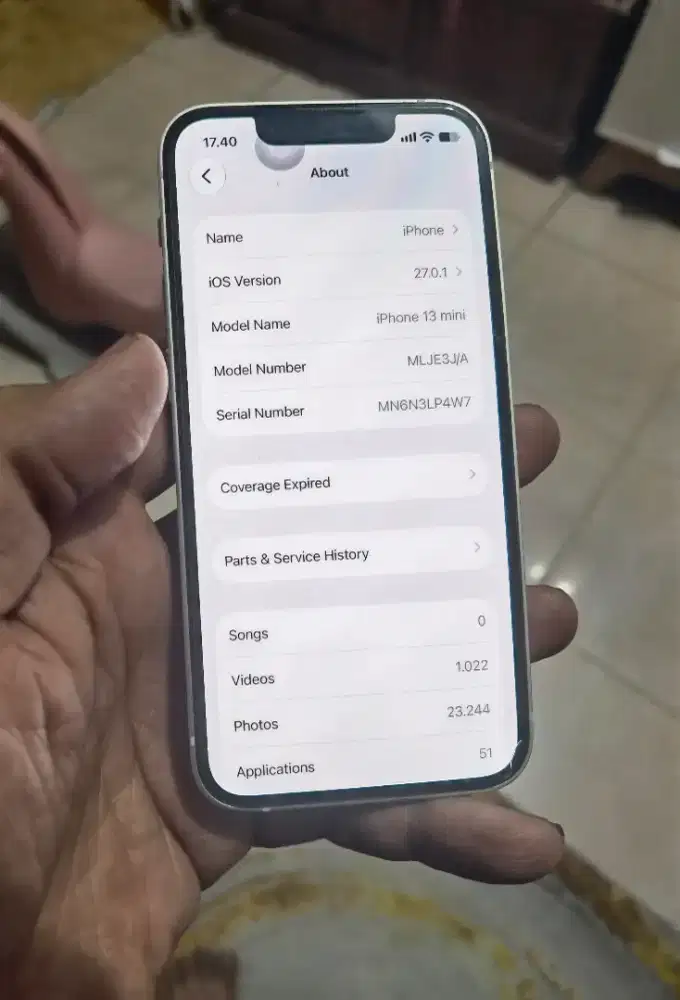 iphone 13 mini 128gb ex inter all operator