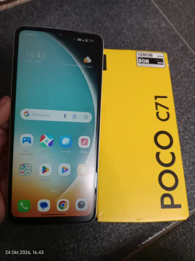 Poco C71 ram 4+4/128gb fullset mulus nominus cakep