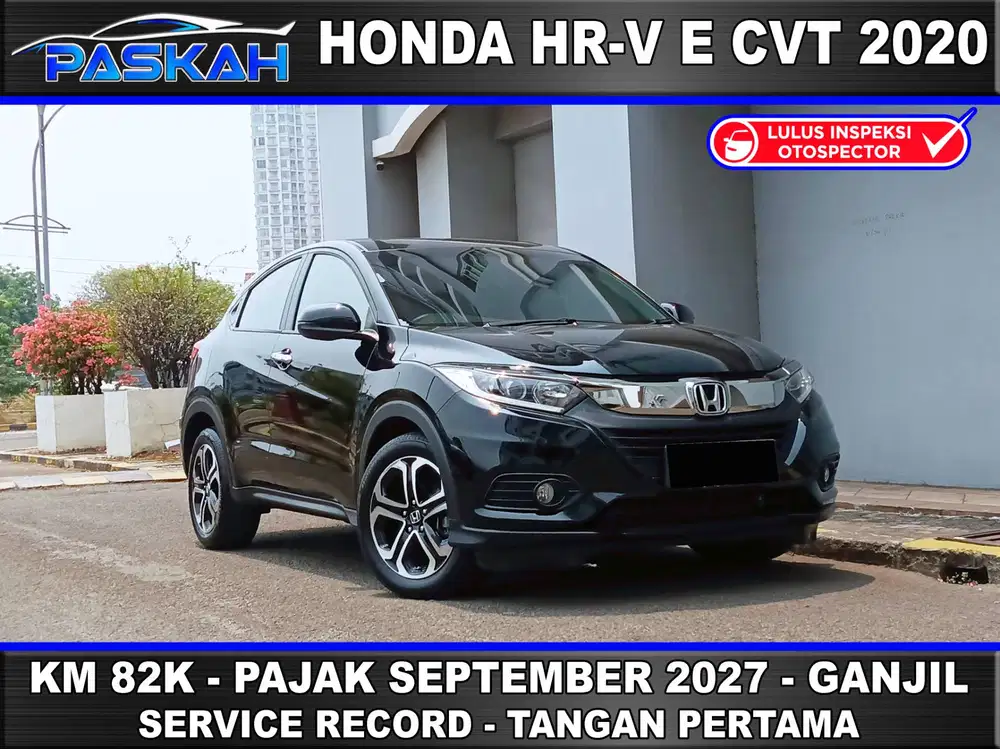 Bunga 4% PAJAK SEPTEMBER 2027 Ganjil Km 82rb HONDA HRV E 2020 FACELIFT