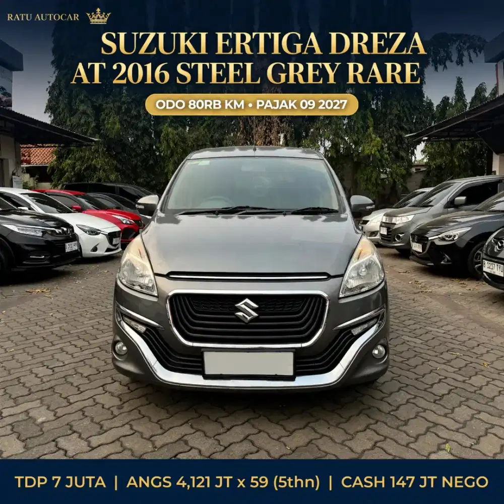 DP MULAI 7JT SUZUKI ERTIGA DREZA  MATIC 2016 LOW KM 80RB !!