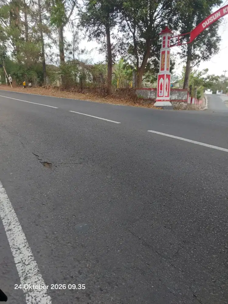 Tanah pekarangan 1000m² di tepi jalan raya salatiga kopeng magelang
