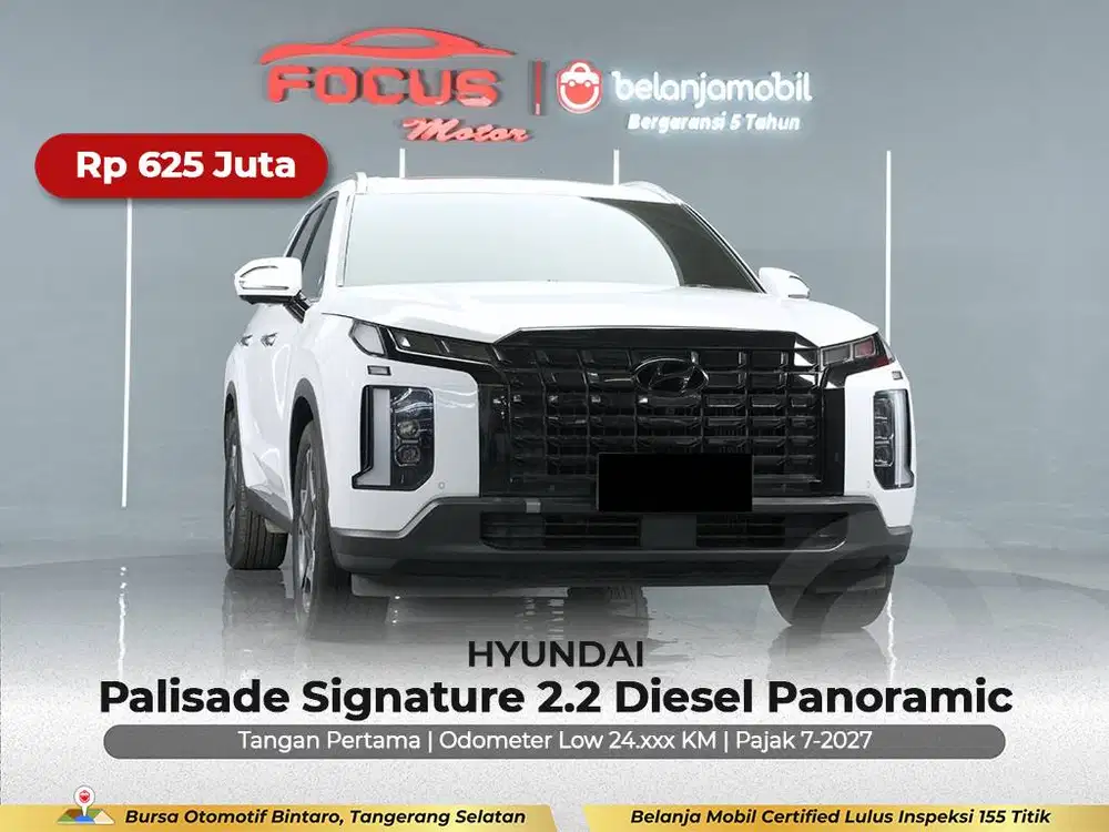 [ GARANSI 5THN LOW KM ] Hyundai Palisade Signature 2.2 2022/2023/2024