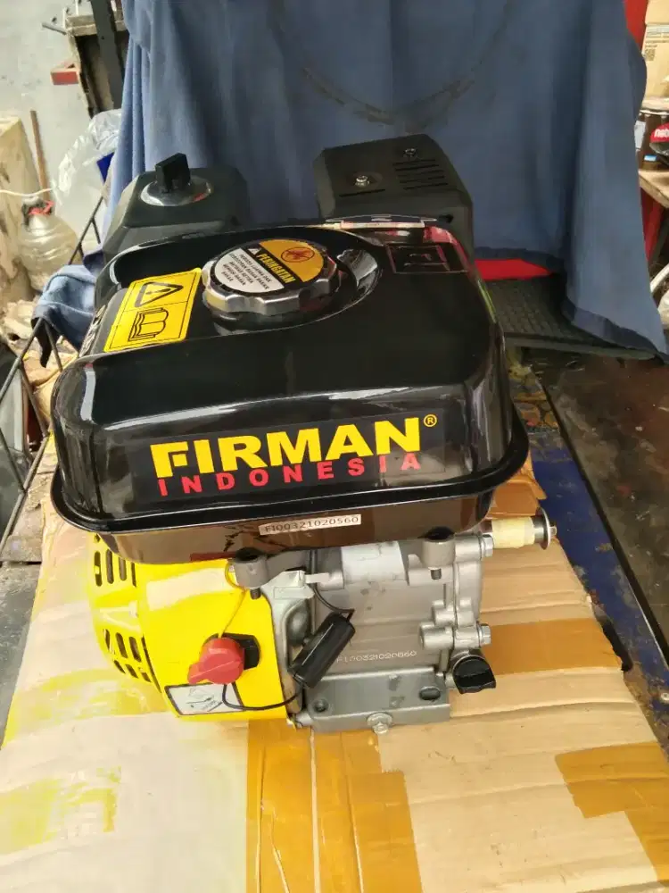 Mesin penggerak bensin merk firman 6,5 Hp,