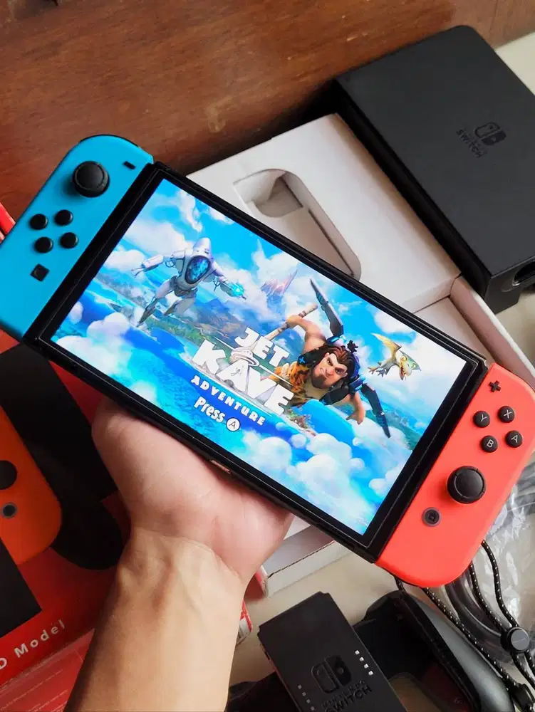 Nintendo Switch OLED Original Fullset Second Preloved Lengkap Mulus