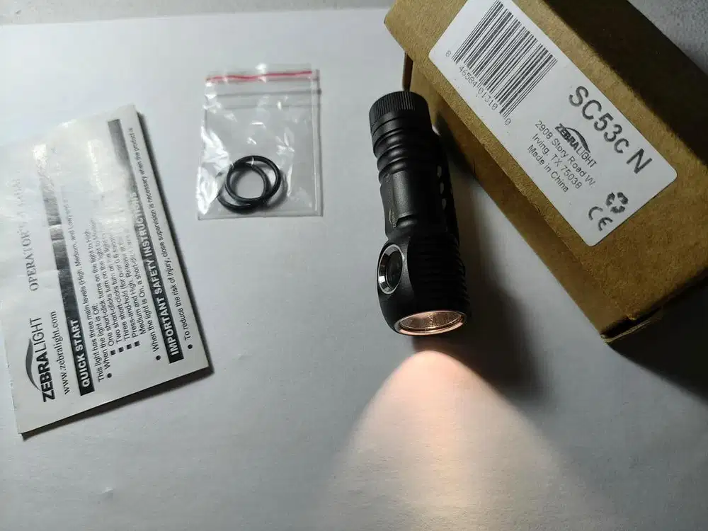 ZebraLight SC53c N Senter EDC Nichia 519A 4000K AA Preloved