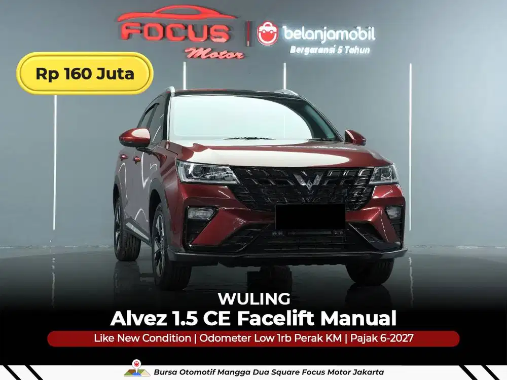 [ GARANSI 5THN KM 1RB ] Wuling Alvez 1.5 CE Facelift MT 2024/2025/2026