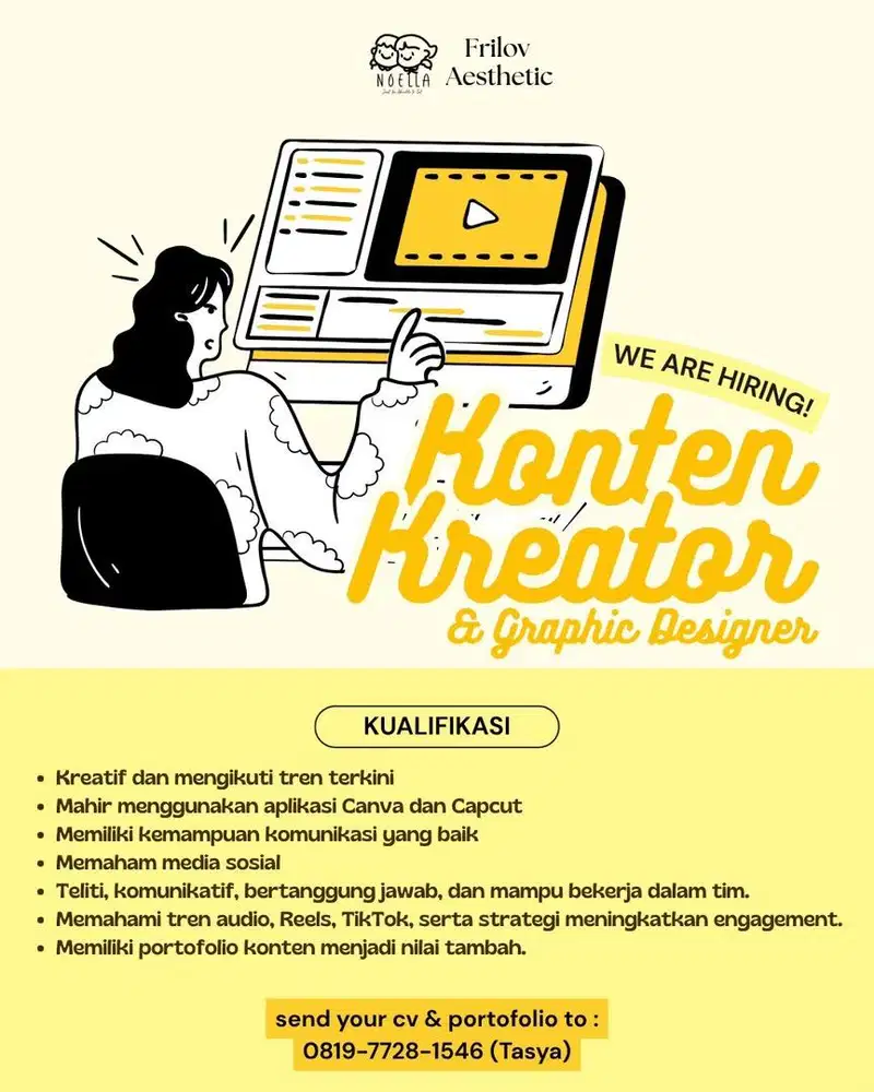 Dicari Content Creator & Graphic Designer yang Menguasai Meta Ads