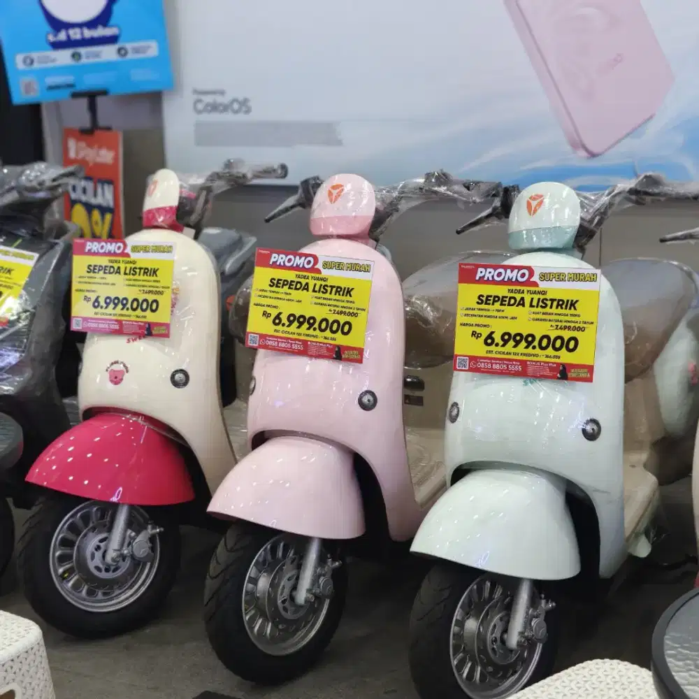 Sepeda Listrik Model Terbaru - Bisa Bayar Bulanan Syarat Mudah!