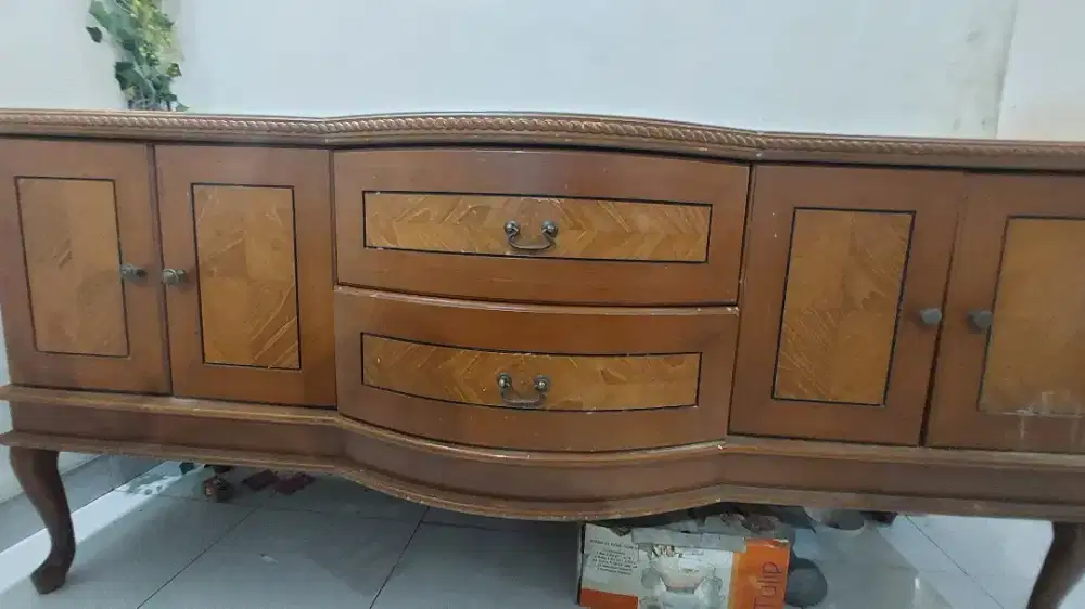 [JUAL CEPAT] Meja Konsol / Pajangan / TV Kayu Solid - Kokoh & Panjang