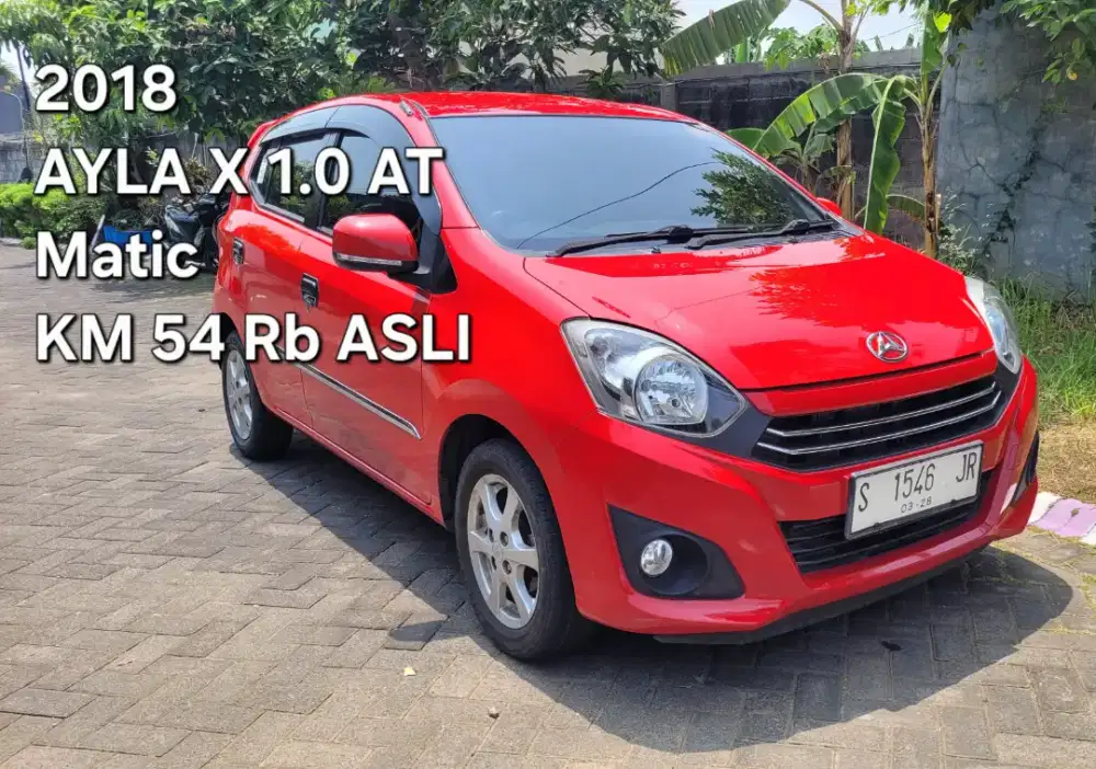 Daihatsu Ayla X 2018 Matic KM 54rb