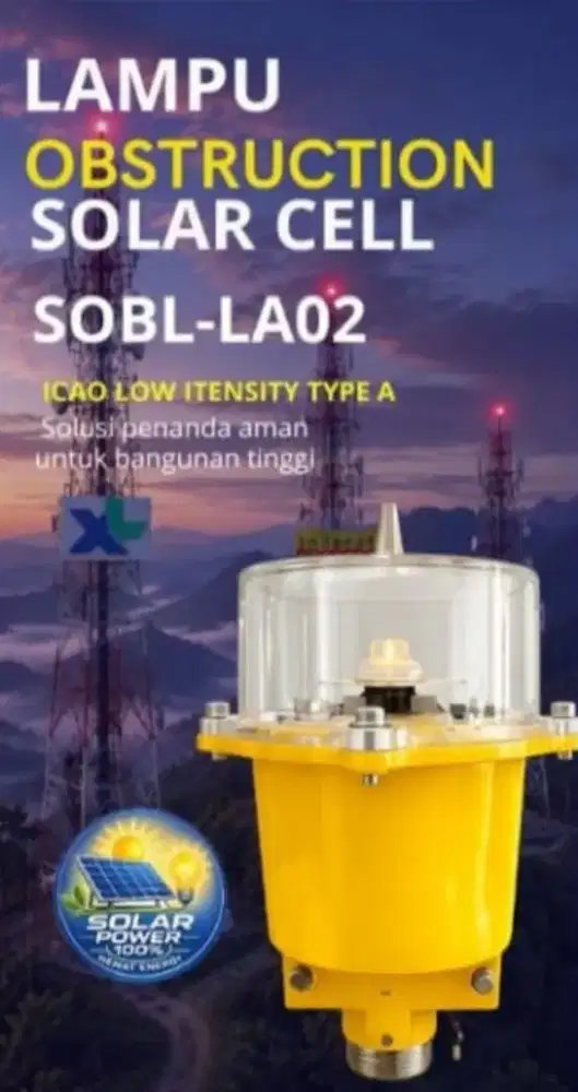 Lampu OBL (Obstruction solar sell) SOBL-LA02