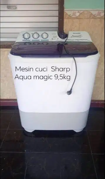 mesin cuci sharp aquamagic 9,5kg