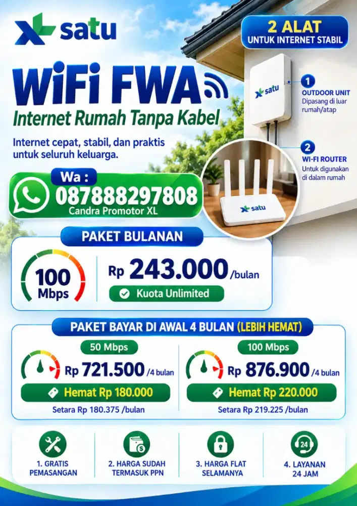 XL FWA WIFI TANPA KABEL