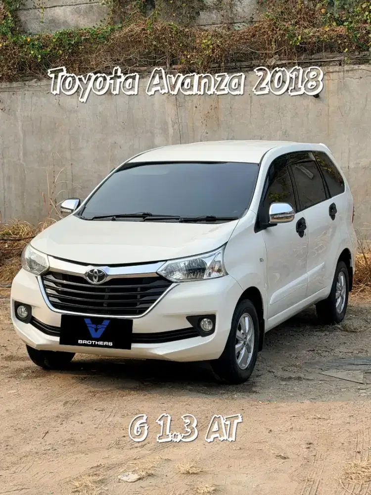 Toyota Avanza 2018
G 1.3 Automatic (DP 12jt) Garansi EXCLUSIVE 1 tahun