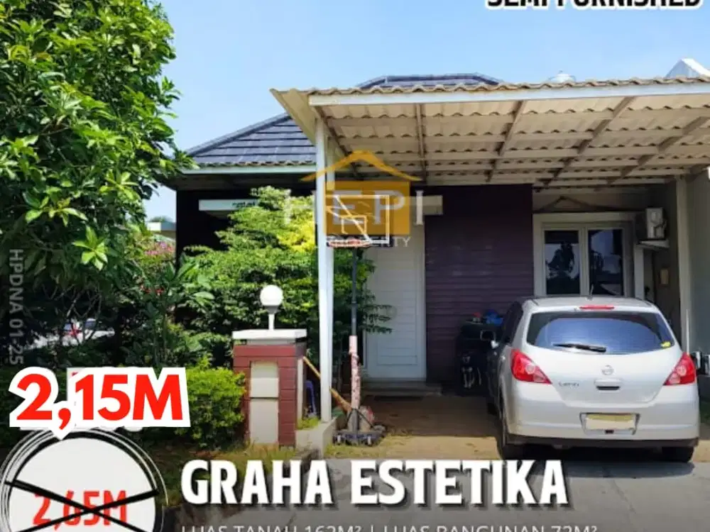 Rumah Semi Furnished di Graha Estetika, Tembalang Semarang