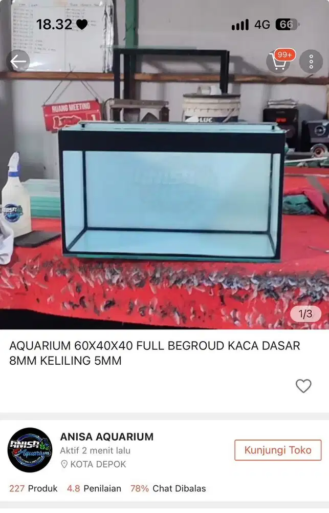Jual cepat 1 set Aquarium