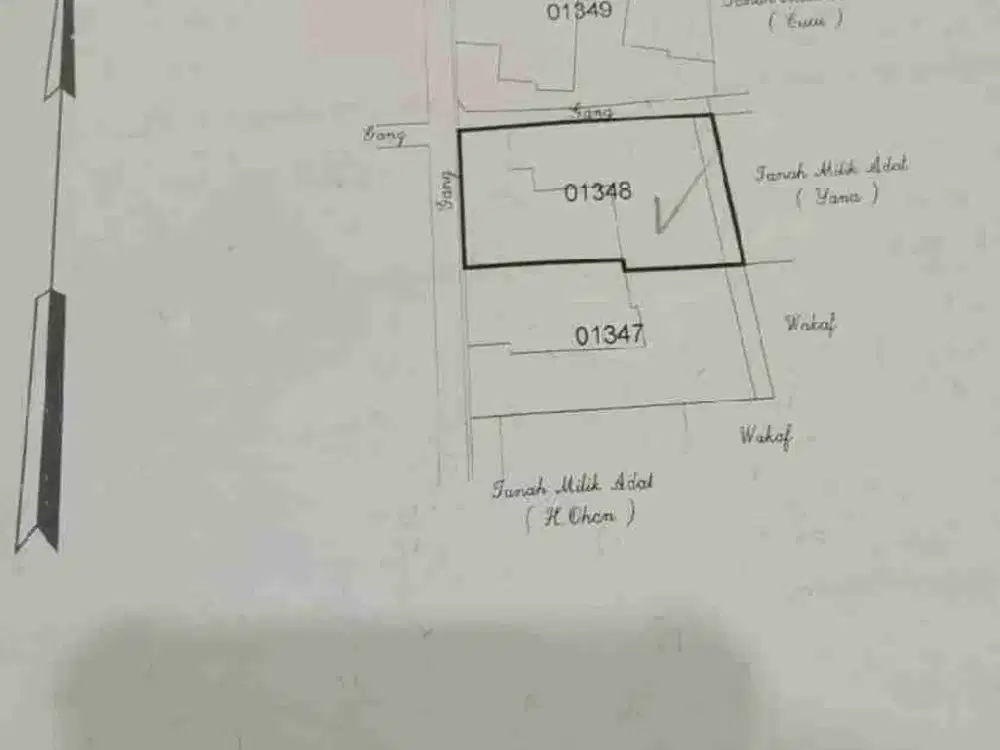 RUMAH HITUNG TANAH STRATEGIS BELAKANG PASAR BANJARAN MURAH 680JT NEGO.SHM