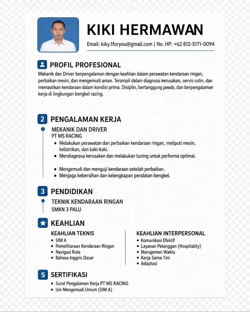 Cari kerjaan supir pribadi