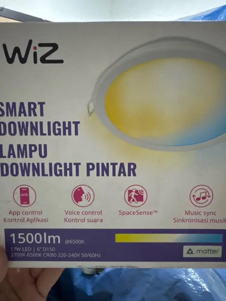 Wiz lampu smart led downlight 17W Tunable White Wifi