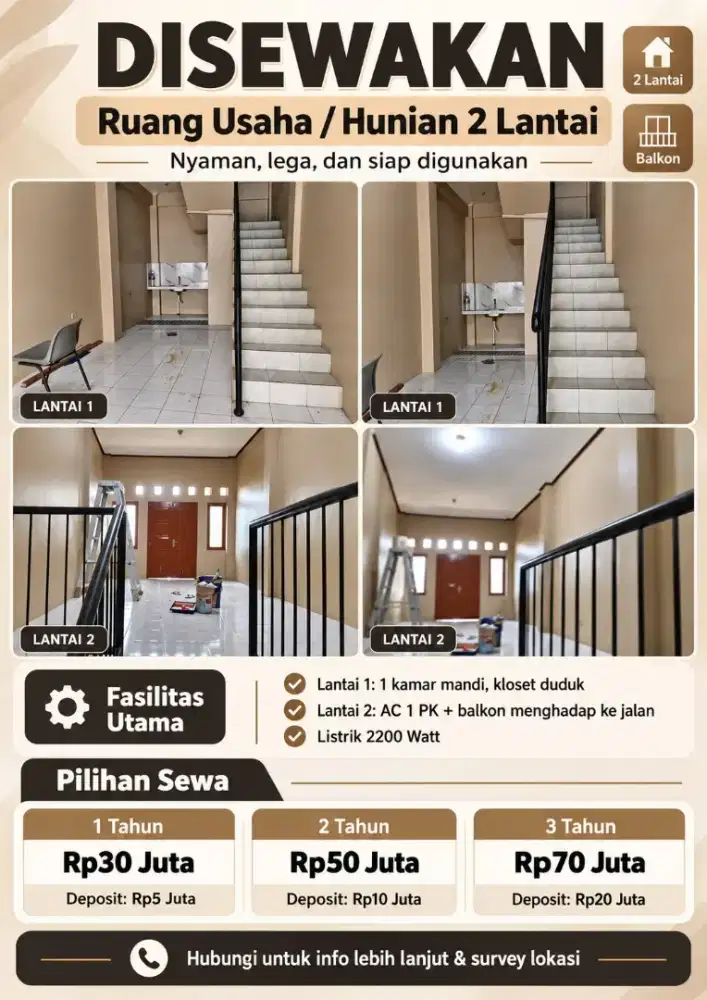 Ruko STRATEGIS 2 LANTAI