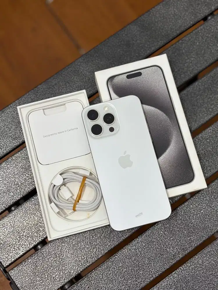 Iphone 15 promax white ibox bh 82% ori