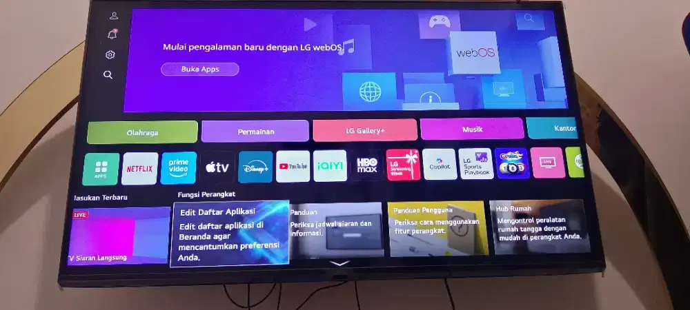 Di jual Tv LG smart tv 43 inch AI thinQ 108cm/43