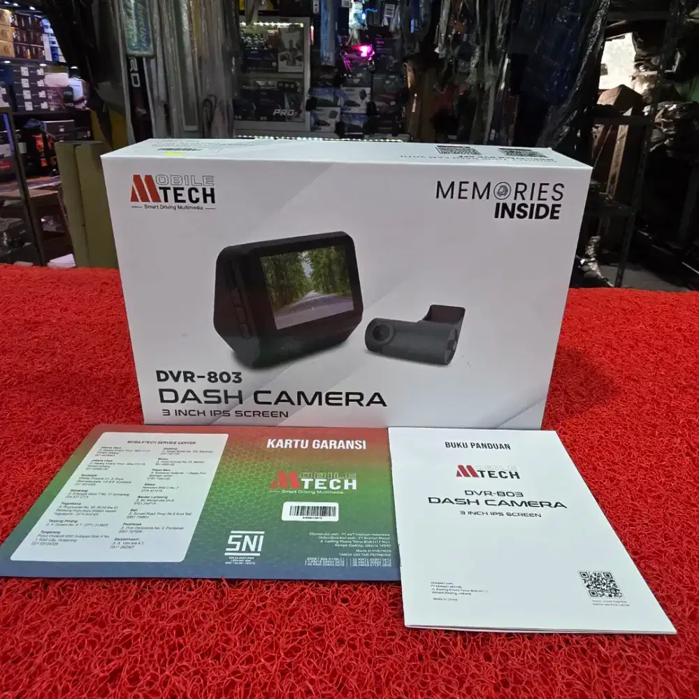 MTECH DVR-803 DASH CAMERA 3 inch IPS SCREEN Front 4K + Rear 1080p