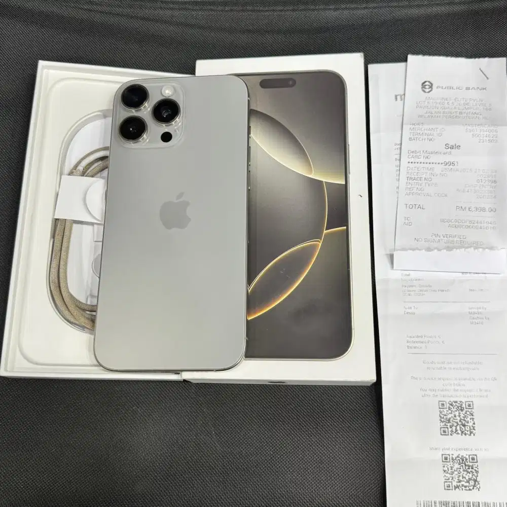 iphone 16 promax 512gb resmi bea cukai lengkap nota fullset original