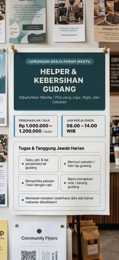 Lowongan Art Gudang