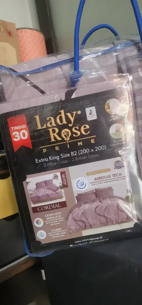 Bed Cover Set 200 x 200 Extra King Lady Rose