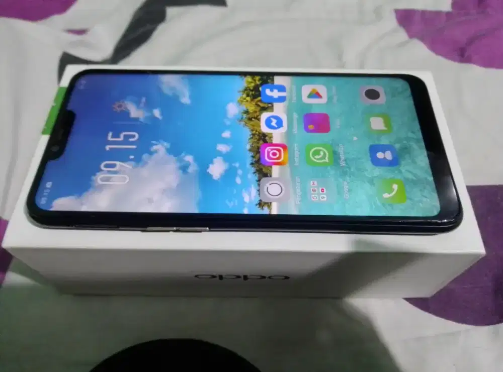 Oppo A3s 4G 6/128 layar 6.2 inchi lengkap tt/barter