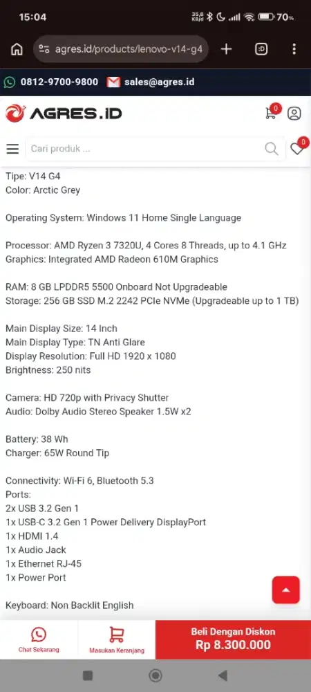 LAPTOP LENOVO , butuh cepat!!
