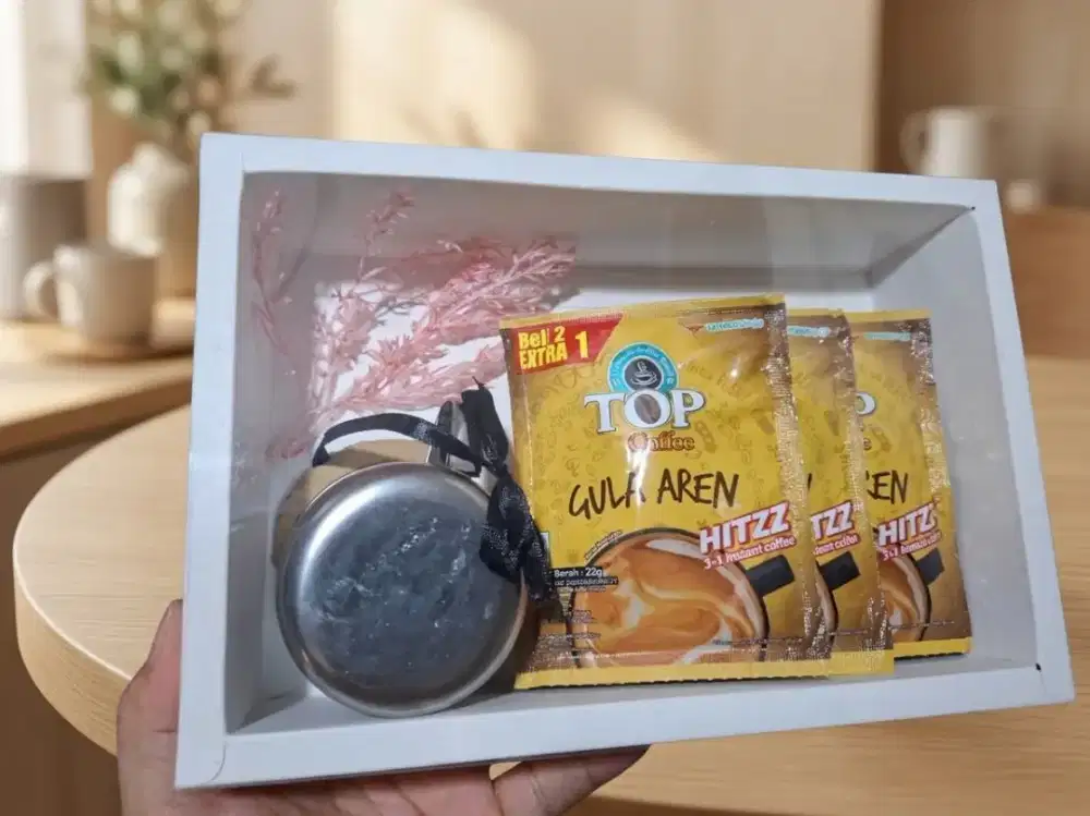Hampers Hari Guru /kado Paket Kopi & Cangkir Eksklusif Gift Box Custom