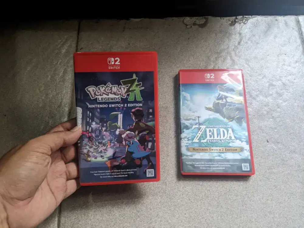 Game Cartridge Kaset Nintendo Switch 2 ( Borong, Pokemon ZA + Zelda )