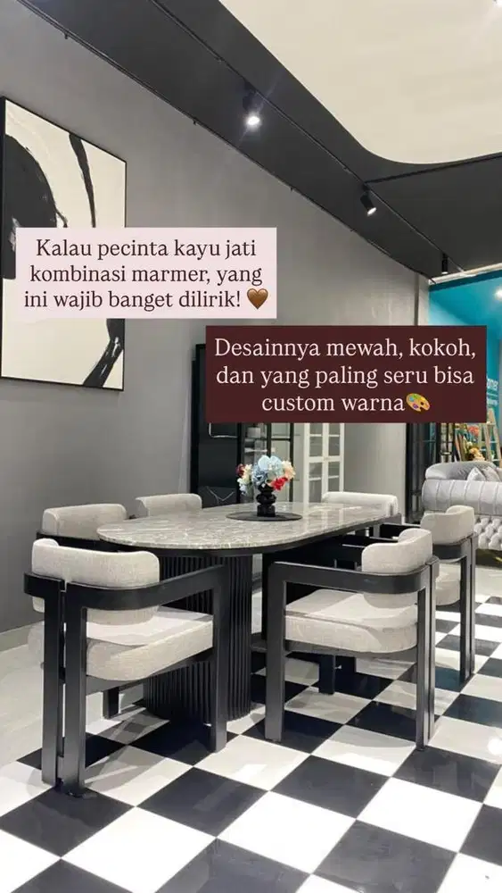 Meja makan aesthetic