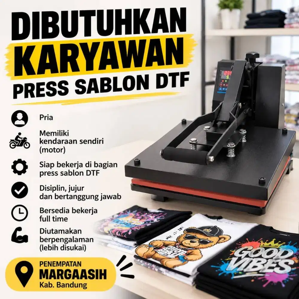 Tenaga Press Sablon DTF