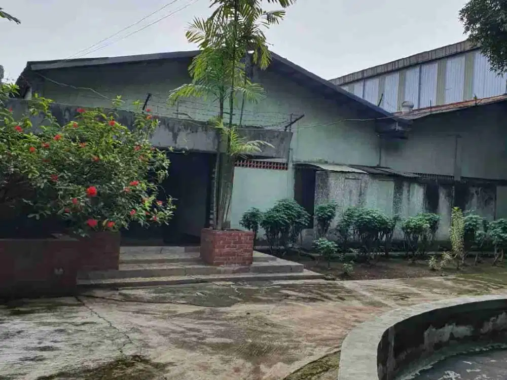 DIJUAL CEPAT - LAHAN EX PABRIK JALAN RAYA BOGOR