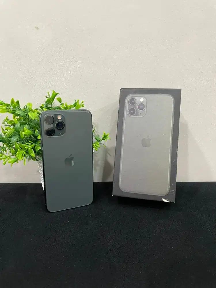 IPhone 11 Pro 256GB Midnight Green mulus Fullset BH 100% Permanent