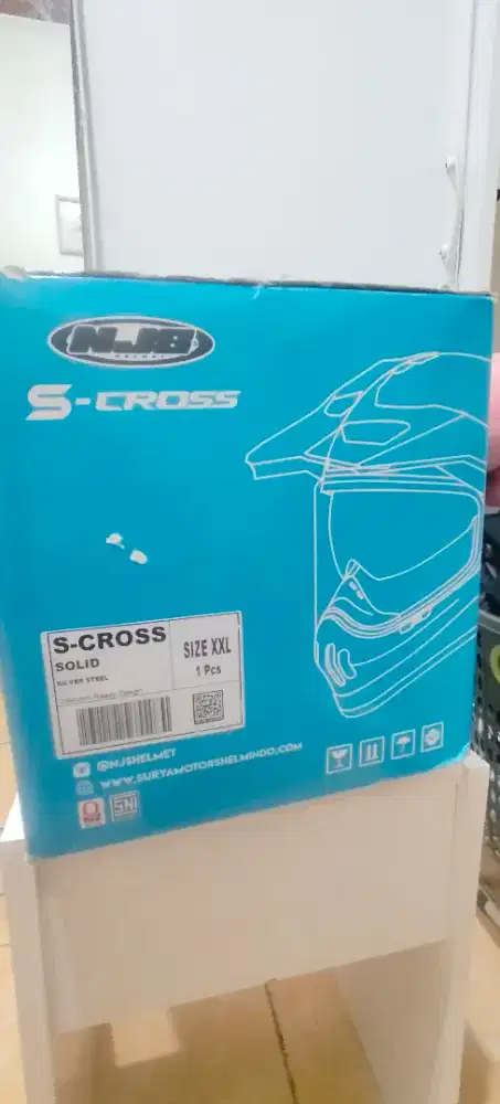 Jual helm NJS S- Cross Solid uk xxl