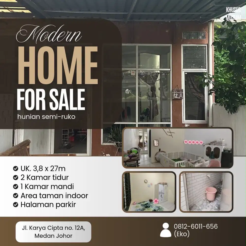 Rumah Huni semi ruko
