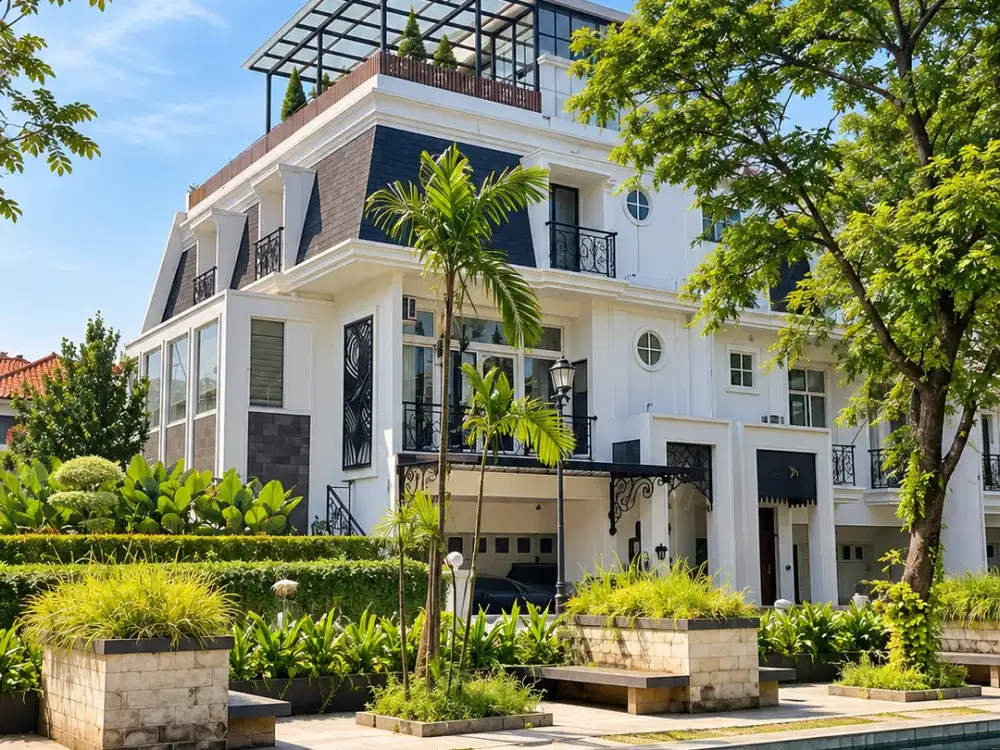 Jual Cepat Rumah American Classic Hoek Depan Clubhouse, Private Pool, Best Price