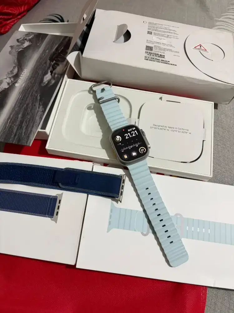 BH100 apple watch ultra 3 ibox natural titanium trail loop ocean band