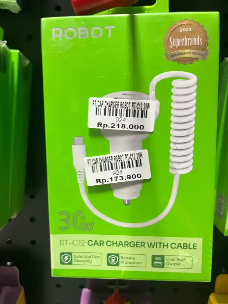 CAR CHARGER ROBOT RT-C12 30W | ATLANTIS DAHSYAT