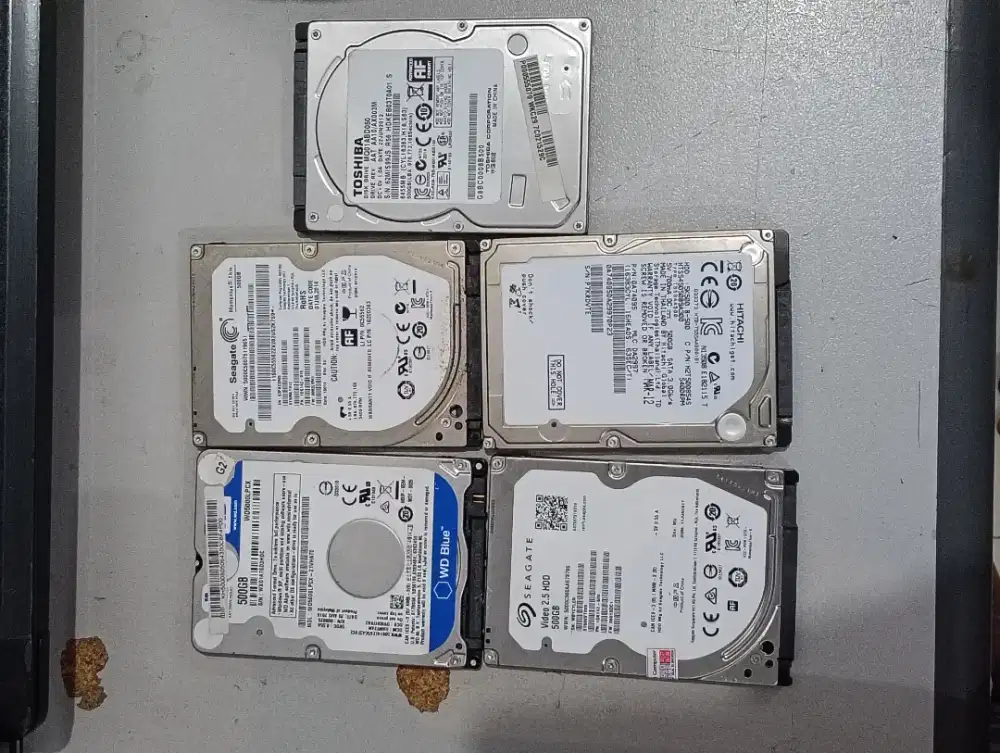 Harddisk laptop 2.5 ukuran 500gb second normal sentinel 100/100 cek