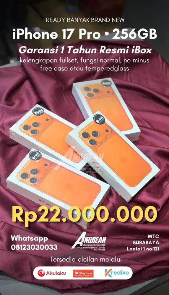 New iphone 17 Pro 256 gb ibox cosmic orange