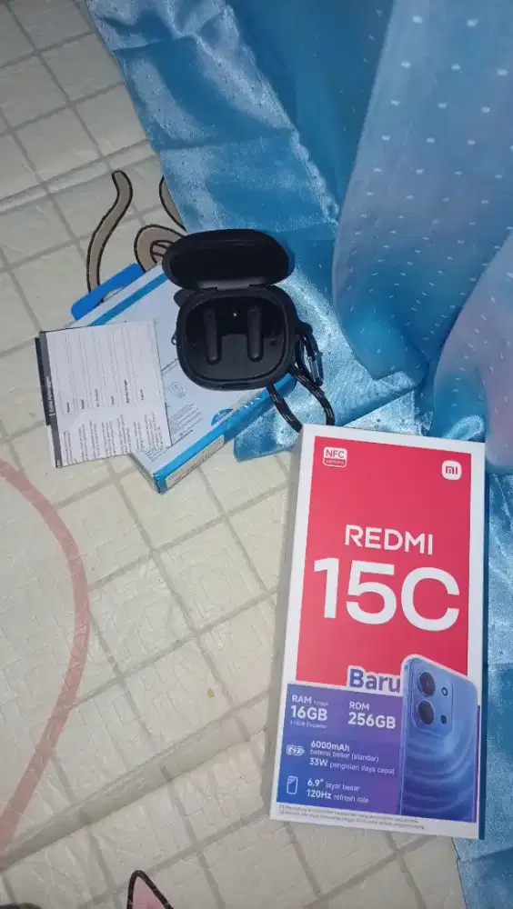 Redmi 15C +tws soundcore R50i fullset orian