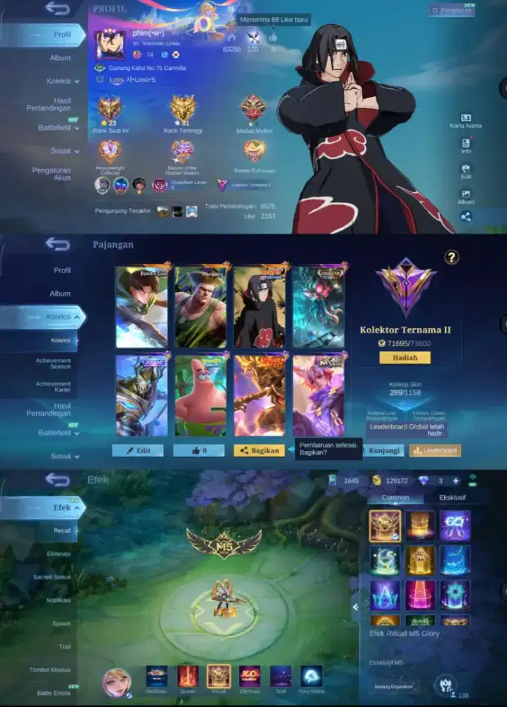 JUAL AKUN MOBILE LEGENDS AMAN TERPERCAYA YANG MINAT CHET
