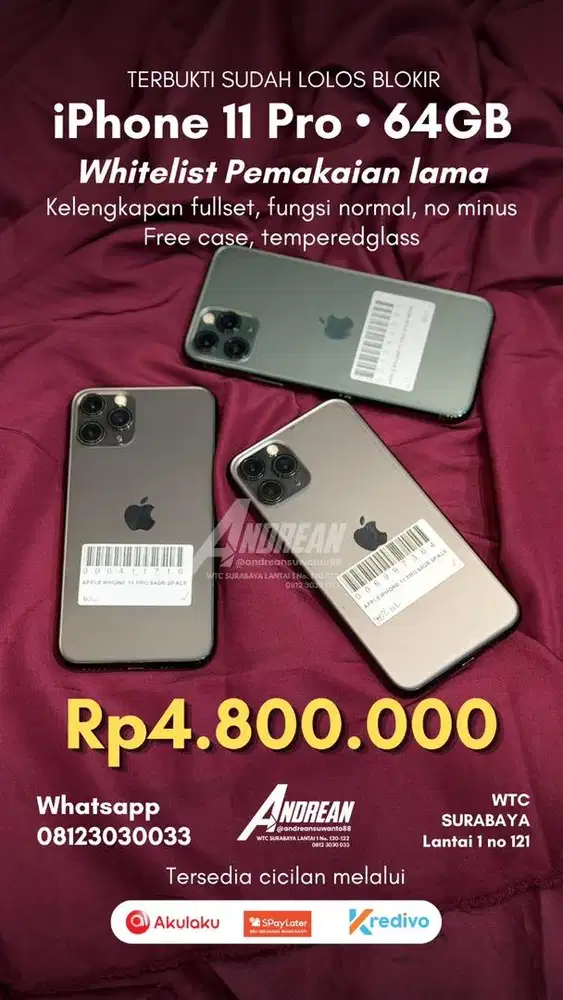Second Iphone 11 pro 64gb whitelist