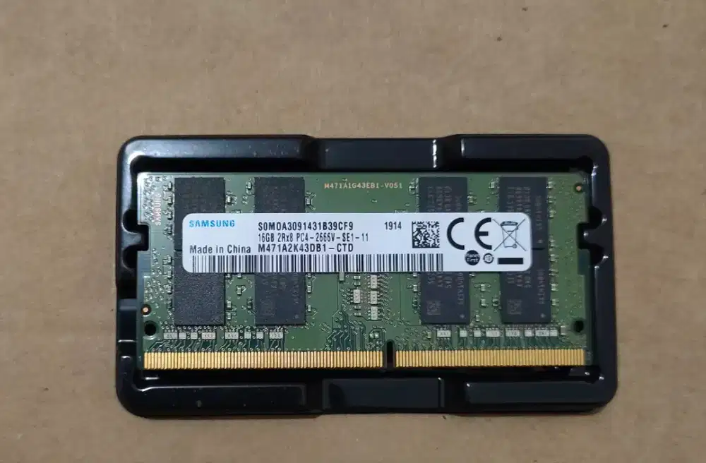 RAM Laptop Samsung 16GB DDR4 2666MHz (M471A2K43DB1-CTD)